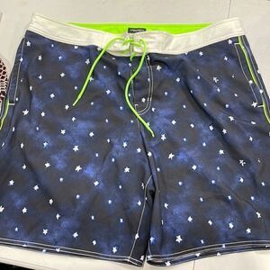 NWOT American Eagle Stars Swim Trunks.  Size XXL 2X